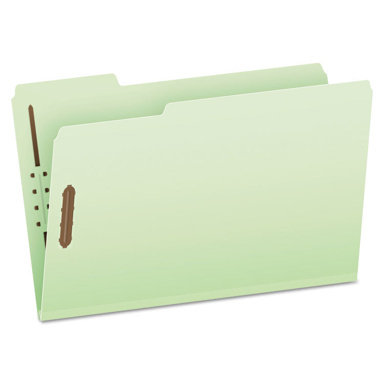 Pendaflex - Heavy-Duty Pressboard Folders w/ Embossed Fasteners, Legal Size, Green, 25/Box (9841073)