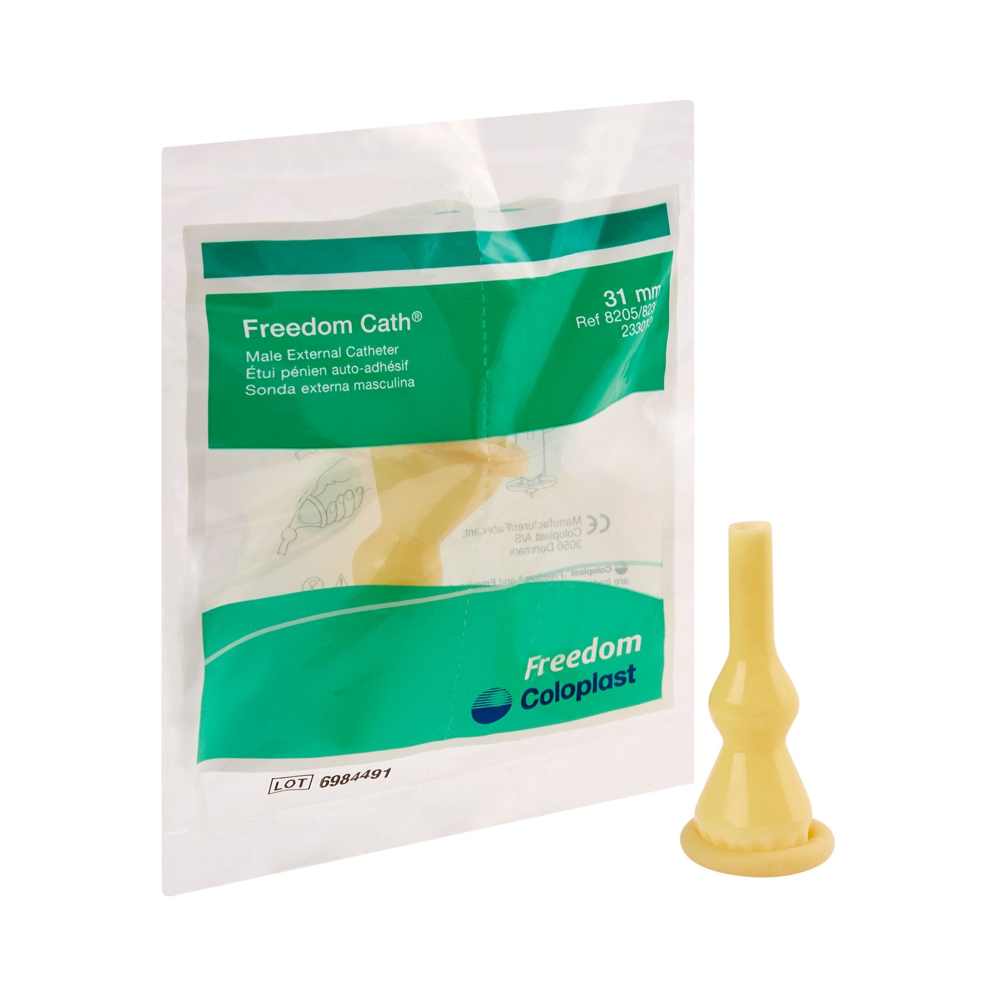 Coloplast - Male External Catheter Freedom® Cath Self-Adhesive Seal Latex Intermediate [1/EA]