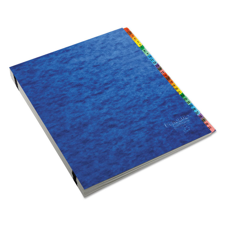 Pendaflex - Expanding Desk File, 23 Dividers, Alpha Index, Letter Size, Blue Cover