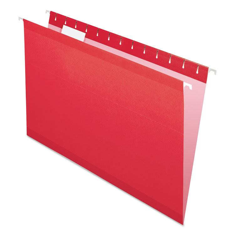 Pendaflex - Colored Reinforced Hanging Folders, Legal Size, 1/5-Cut Tabs, Assorted Colors, 25/Box