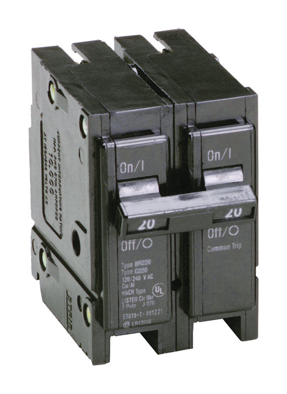 CUTLER HAMMER - Eaton Cutler-Hammer 20 amps Plug In 2-Pole Circuit Breaker [BR220]