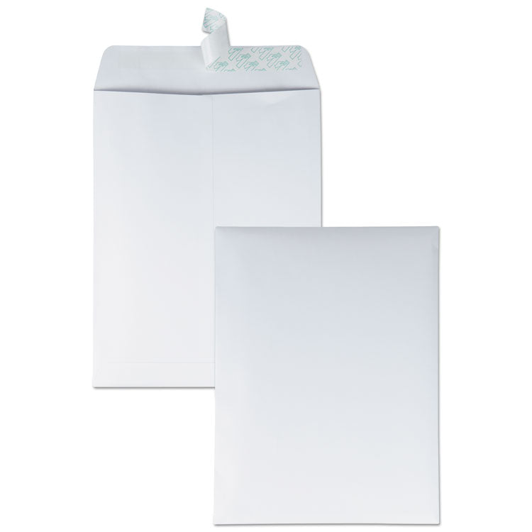 Quality Park - Redi-Strip Catalog Envelope, #12 1/2, Cheese Blade Flap, Redi-Strip Adhesive Closure, 9.5 x 12.5, White, 100/Box