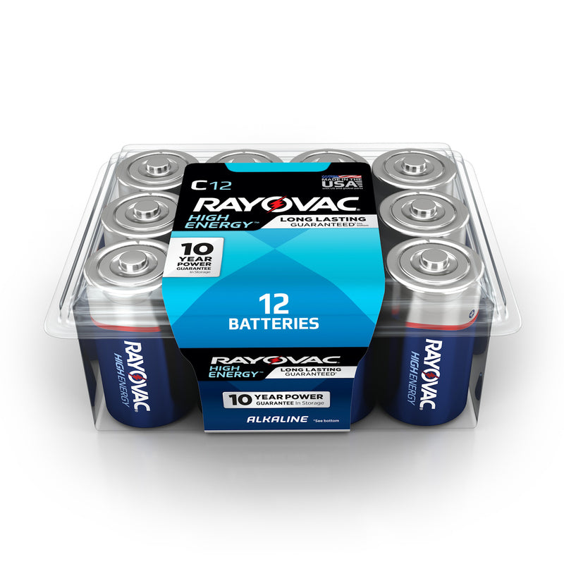 RAYOVAC - Rayovac High Energy C Alkaline Batteries 12 pk Clamshell