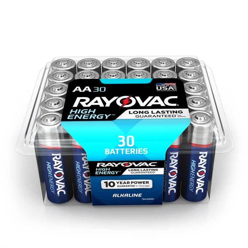 RAYOVAC - Rayovac High Energy AA Alkaline Batteries 30 pk Clamshell