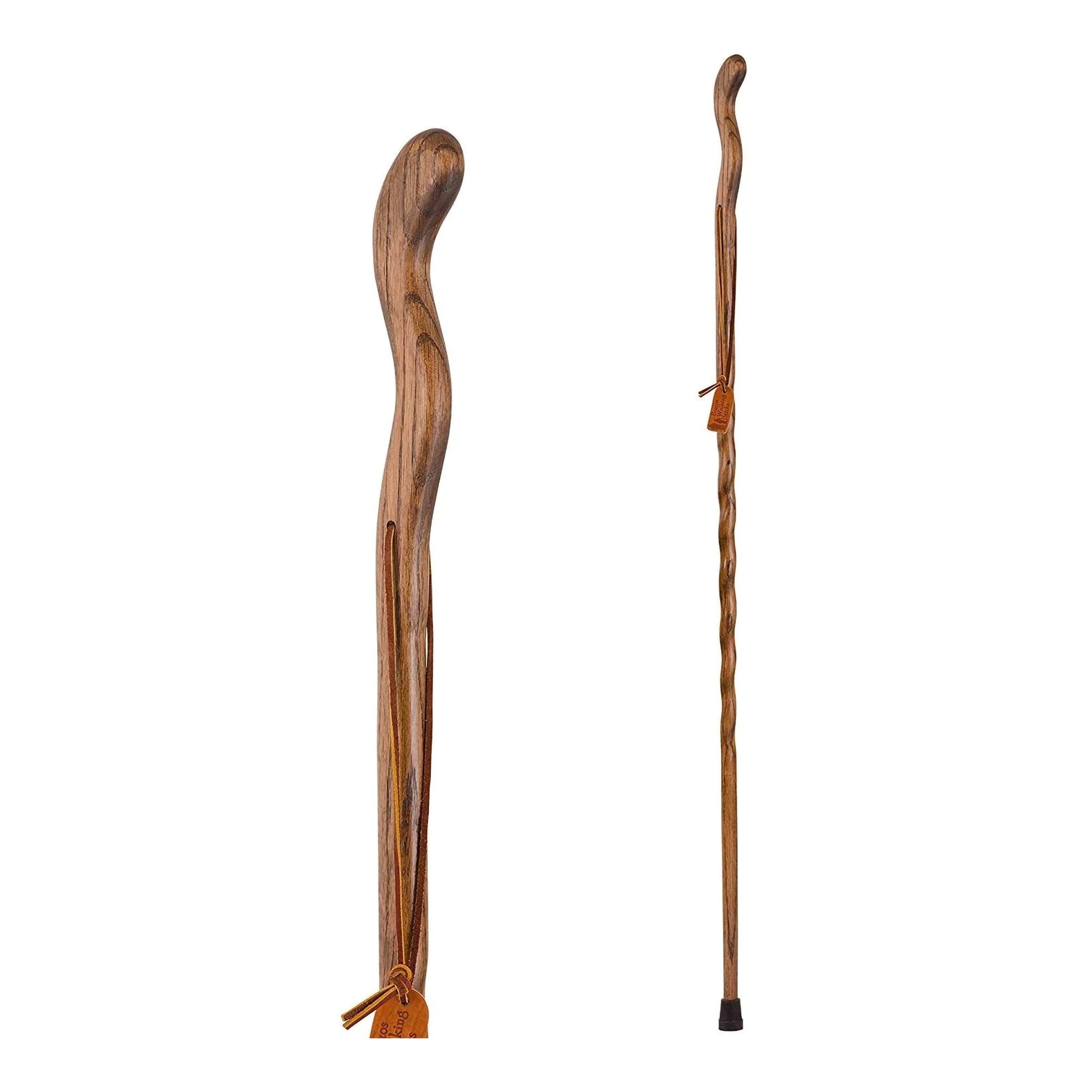 Mabis Healthcare - Walking Stick Brazos™ Twisted Fitness Walker Wood 48 Inch Height Brown [1/EA]
