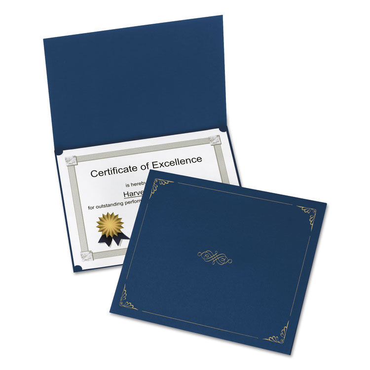 Oxford - Certificate Holder, 11.25 x 8.75, Dark Blue, 5/Pack