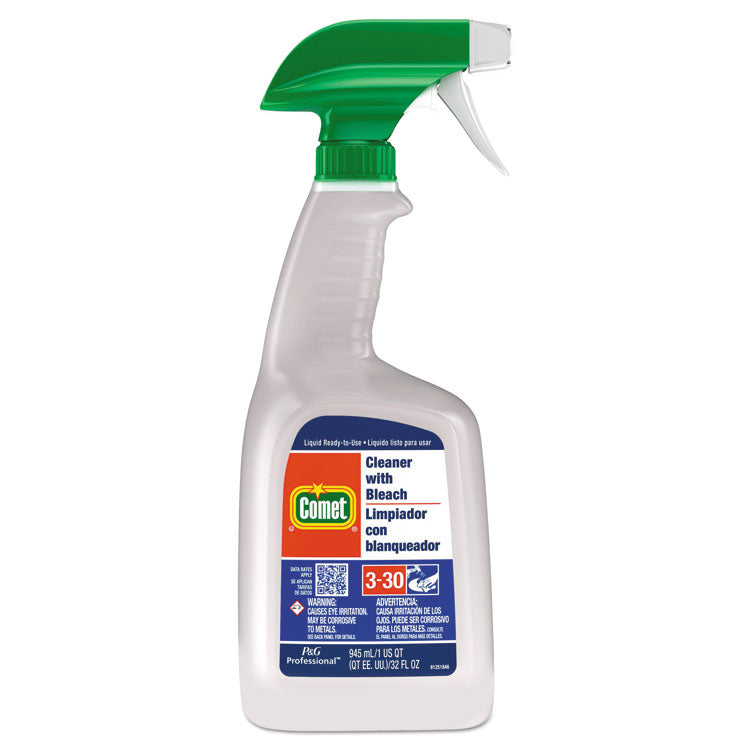 Comet - Cleaner with Bleach, 32 oz Spray Bottle, 8/Carton