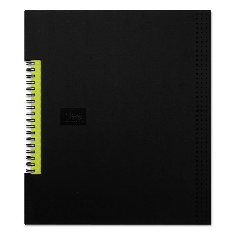 Oxford - Idea Collective Professional Wirebound Hardcover Notebook, 1-Subject, Medium/College Rule, Black Cover, (80) 11 x 8.5 Sheets