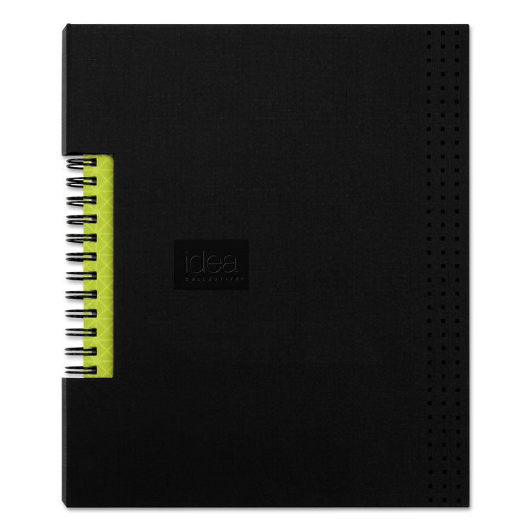 Oxford - Idea Collective Professional Wirebound Hardcover Notebook, 1-Subject, Medium/College Rule, Black Cover, (80) 8 x 5.5 Sheets