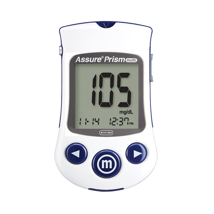 Arkray USA - Blood Glucose Meter Assure® Prism Multi 5 Second Results Stores up to 500 Results No Coding Required [1/EA]