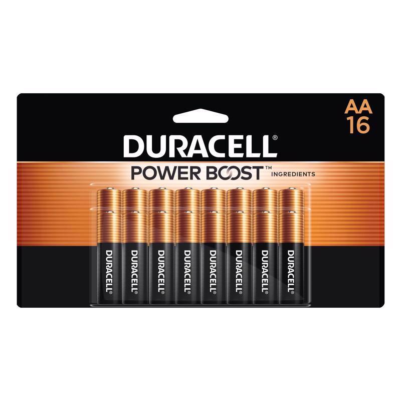 DURACELL - Duracell Coppertop AA Alkaline Batteries 16 pk Carded
