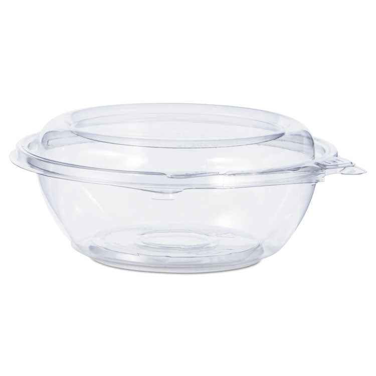 Dart - Tamper-Resistant, Tamper-Evident Bowls with Dome Lid, 8 oz, 5.5" Diameter x 2.1"h, Clear, Plastic, 240/Carton