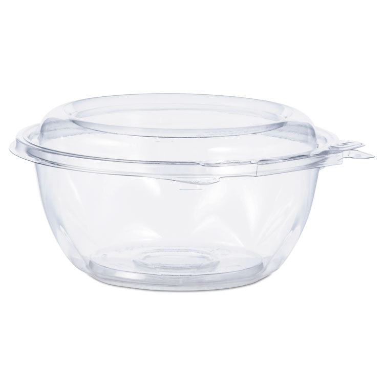 Dart - Tamper-Resistant, Tamper-Evident Bowls with Dome Lid, 12 oz, 5.5" Diameter x 2.6"h, Clear, Plastic, 240/Carton