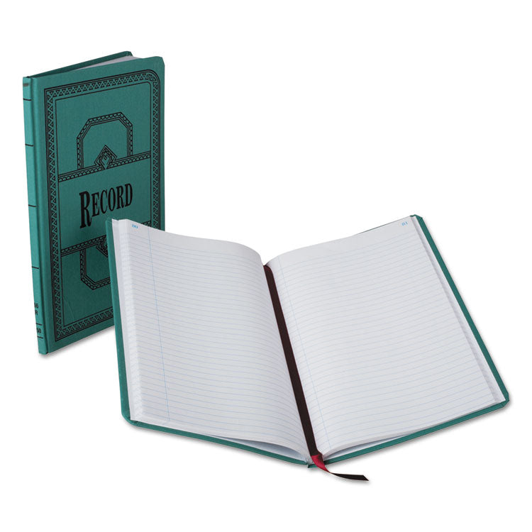 Boorum & Pease - Account Record Book, Record-Style Rule, Blue Cover, 11.75 x 7.25 Sheets, 150 Sheets/Book