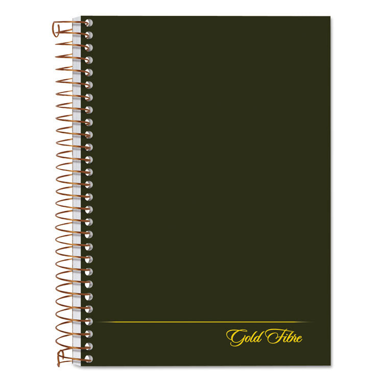 Ampad - Gold Fibre Personal Notebooks, 1-Subject, Medium/College Rule, Classic Green Cover, (100) 7 x 5 Sheets