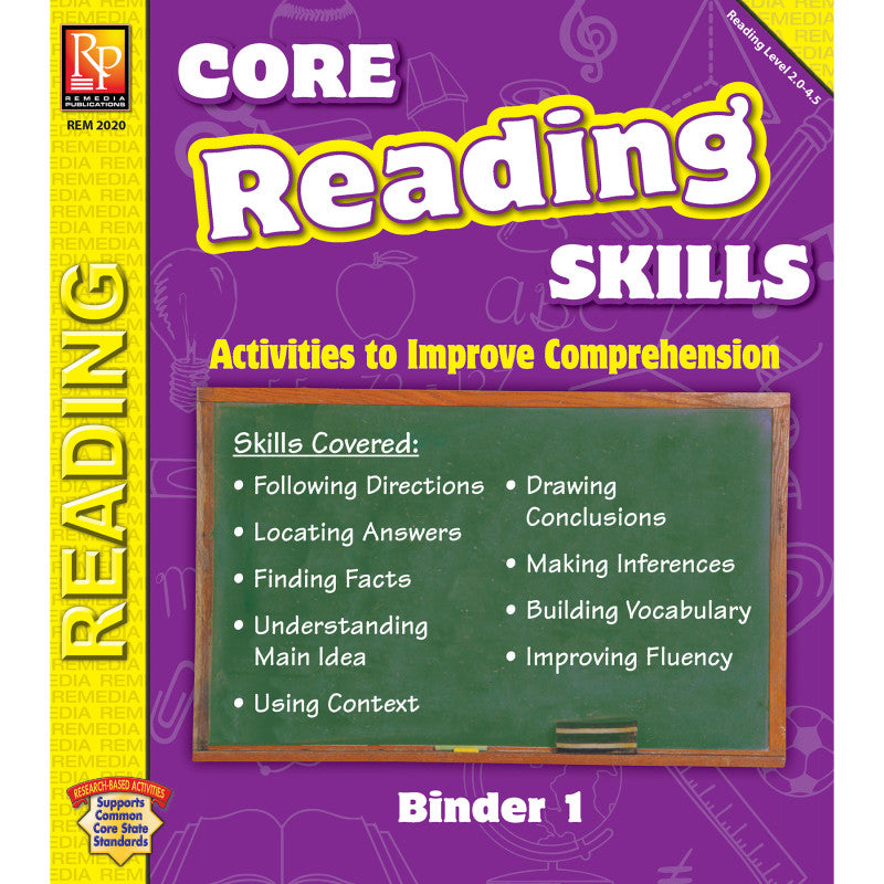 REMEDIA PUBLICATIONS - Core Reading Skills Program: Binder 1