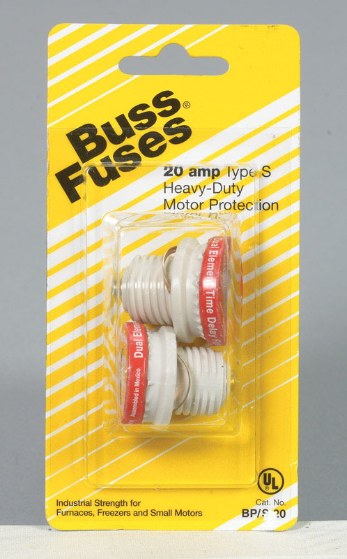 BUSSMANN - Bussmann 20 amps Plug Fuse 2 pk