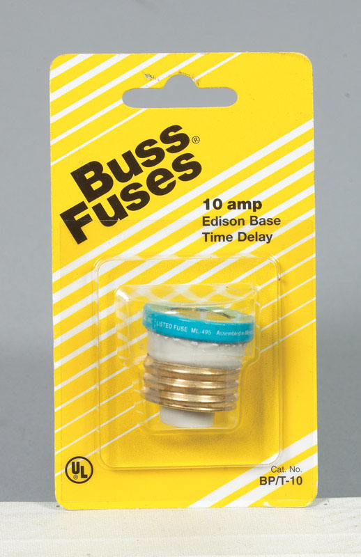 BUSSMANN - Bussmann 10 amps Time Delay Plug Fuse 1 pk