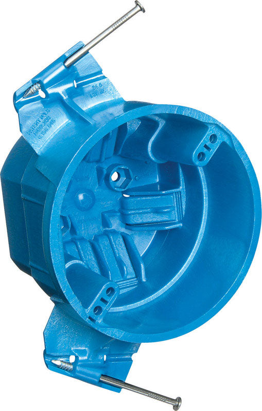 CARLON - Carlon 25 cu in Round Thermoplastic 1 gang Electrical Box Blue