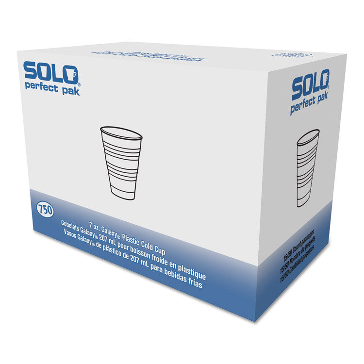 Dart - High-Impact Polystyrene Cold Cups, 7 oz, Translucent, Clear, 100/Pack