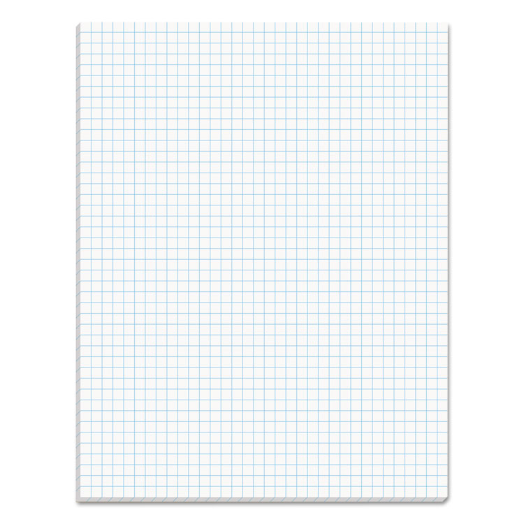 TOPS - Quadrille Pads, Quadrille Rule (4 sq/in), 50 White 8.5 x 11 Sheets