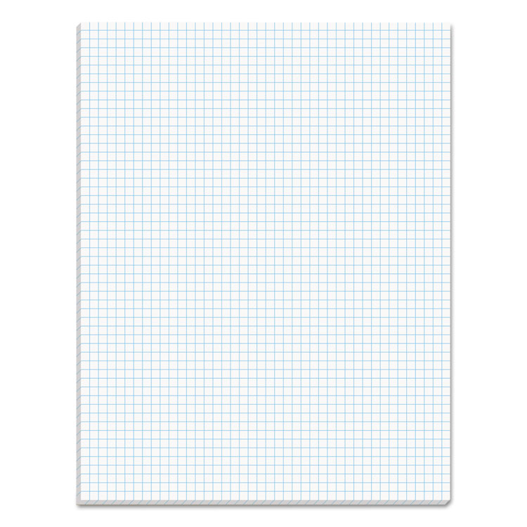TOPS - Quadrille Pads, Quadrille Rule (5 sq/in), 50 White 8.5 x 11 Sheets