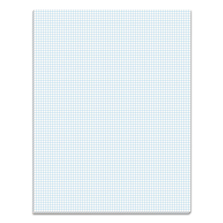 TOPS - Quadrille Pads, Quadrille Rule (8 sq/in), 50 White 8.5 x 11 Sheets