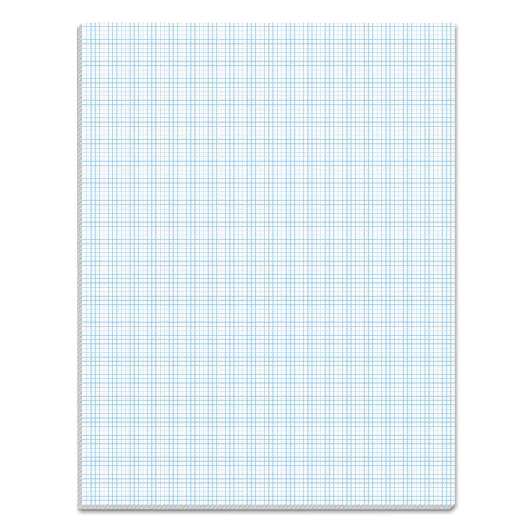 TOPS - Quadrille Pads, Quadrille Rule (10 sq/in), 50 White 8.5 x 11 Sheets