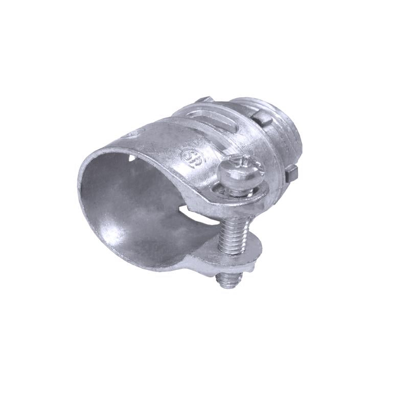 SIGMA ENGINEERED SOLUTIONS - Sigma Engineered Solutions 3/8 in. D Die-Cast Zinc Squeeze Connector For AC, MC or FMC/RWFMC 1 pk