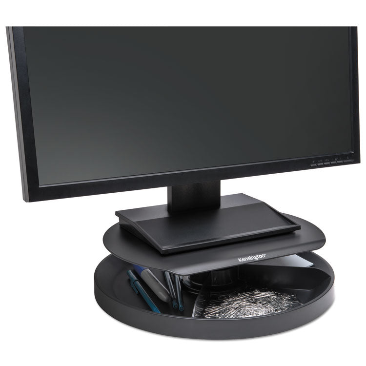 Kensington - Spin2 Monitor Stand with SmartFit, 12.6" x 12.6" x 2.25" to 3.5", Black, Supports 40 lbs