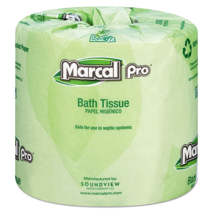 Marcal PRO - 100% Recycled Bathroom Tissue, Septic Safe, 2-Ply, White, 240 Sheets/Roll, 48 Rolls/Carton