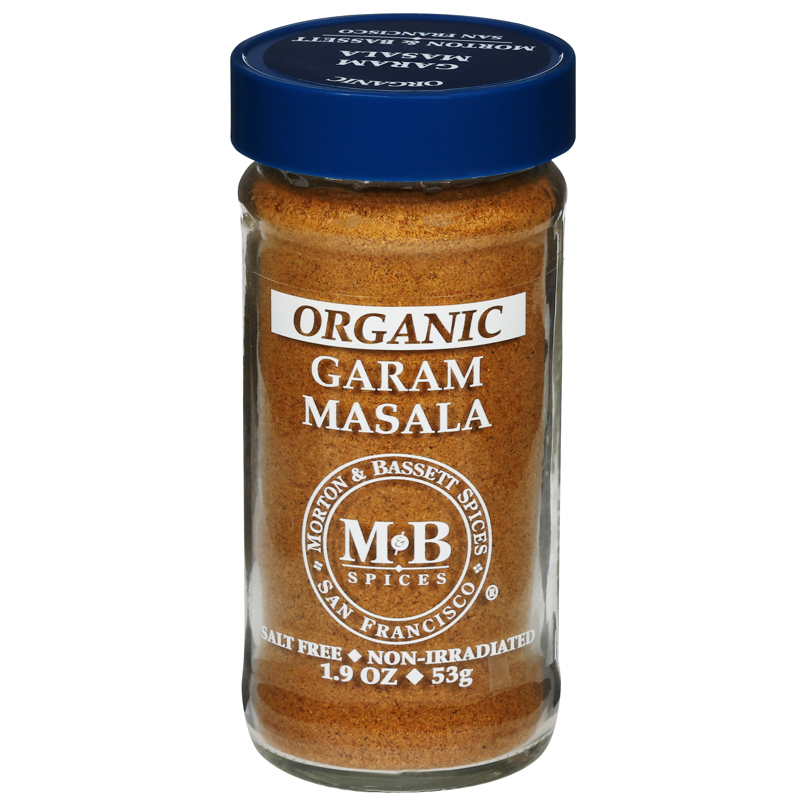 Morton & Bassett Organic Garam Masala 1.9 oz - Case of 3
