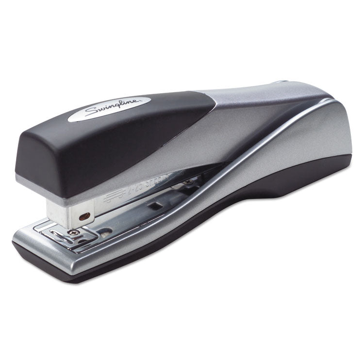 Swingline - Optima Grip Full Strip Stapler, 25-Sheet Capacity, Silver