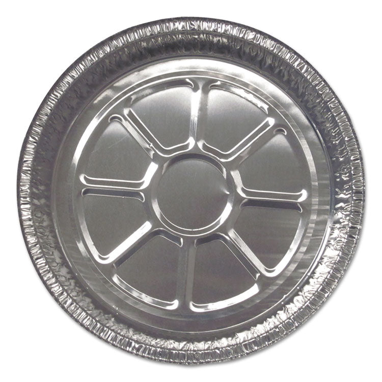 Durable Packaging - Aluminum Closeable Containers, Round, 8" Diameter x 1.56"h, Silver, 500/Carton