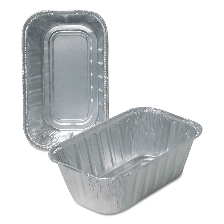 Durable Packaging - Aluminum Loaf Pans, 1 lb, 6.13 x 3.75 x 2, 500/Carton