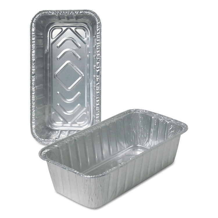 Durable Packaging - Aluminum Loaf Pans, 2 lb, 8.69 x 4.56 x 2.38, 500/Carton