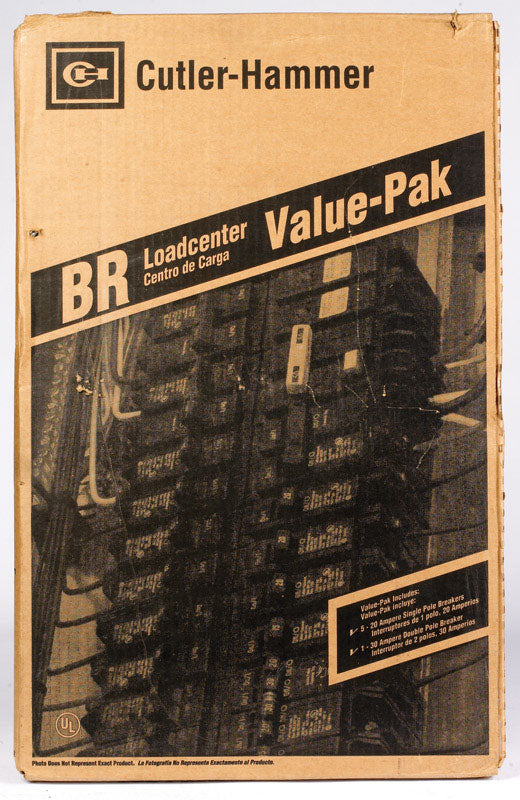 TYPE BR - Eaton 100 amps 120/240 V 20 space 20 circuits Combination Mount Main Breaker Load Center