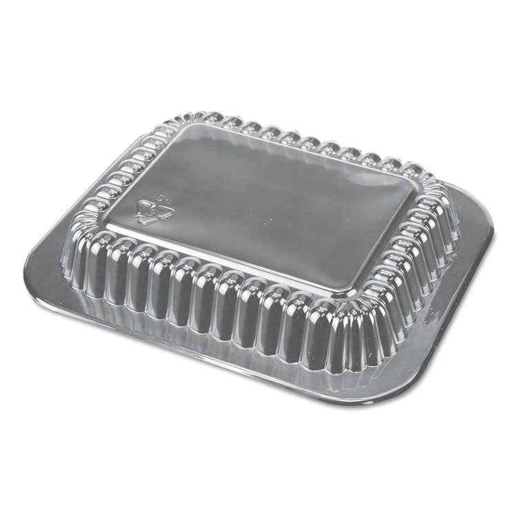 Durable Packaging - Dome Lids for 1 lb Oblong Containers, 5.13 x 4.13, Clear, Plastic, 1,000/Carton