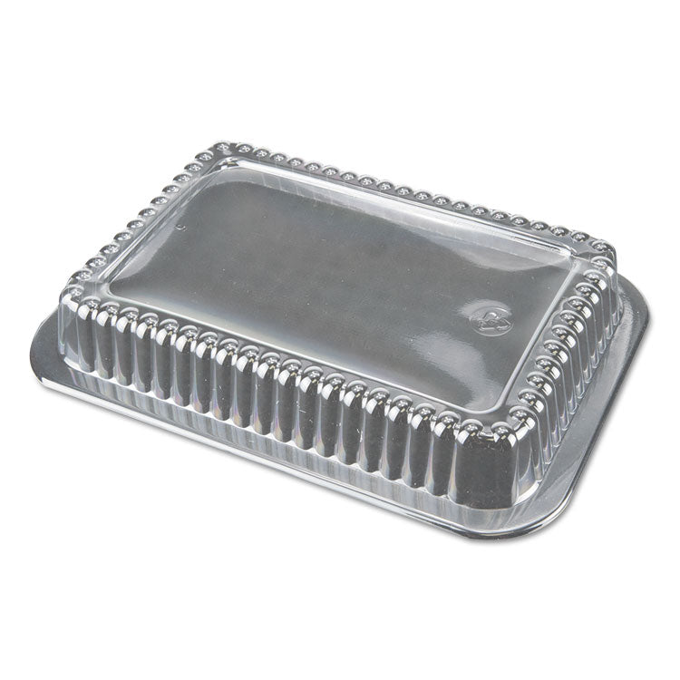 Durable Packaging - Dome Lids for 1.5 lb Oblong Containers, 6.56 x 4.63 x 2, Clear, Plastic, 500/Carton