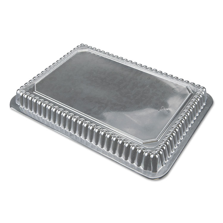 Durable Packaging - Dome Lids for 1.5 lb, 2 lb and 2.25 lb Oblong Containers, 7.94 x 5.44, Clear, Plastic, 500/Carton