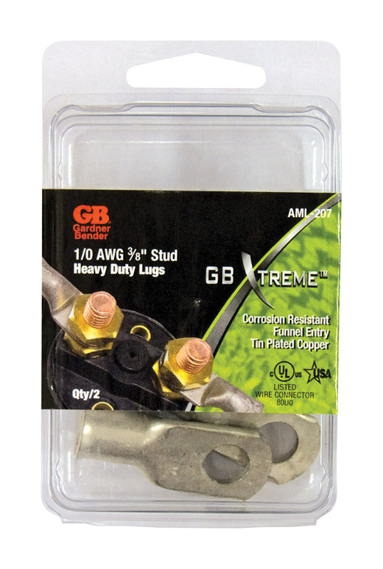 GARDNER BENDER - Gardner Bender Xtreme 1 Ga. Insulated Wire Electrical Lug Silver 2 pk