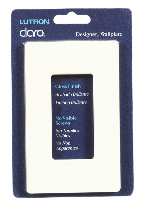 CLARO - Lutron Almond 1 gang Thermoplastic Nylon Wall Plate 1 pk