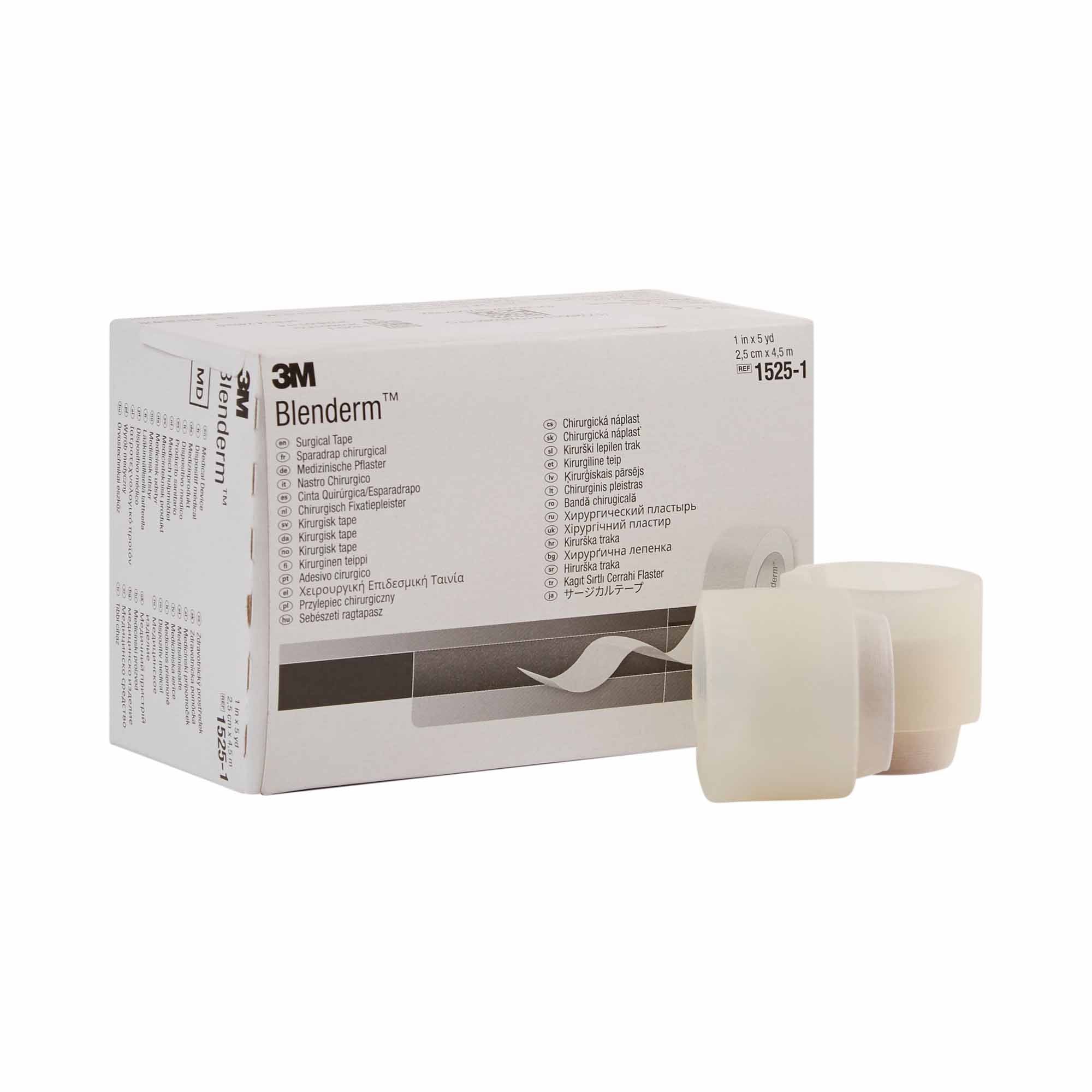 Solventum Corporation - Waterproof Medical Tape 3M™ Blenderm™ Transparent 1 Inch X 5 Yard Plastic NonSterile [1/EA]