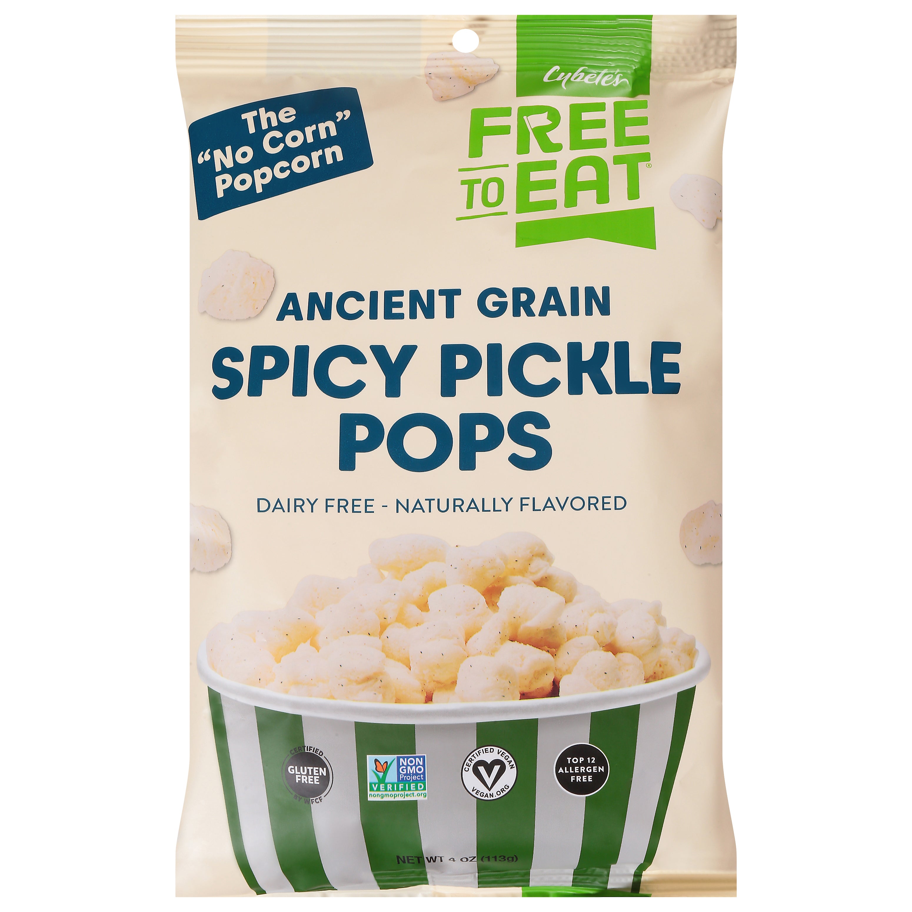 Cybele's Free to Eat Ancient Grain Spicy Pickle Pops 4 oz - Case of 6
