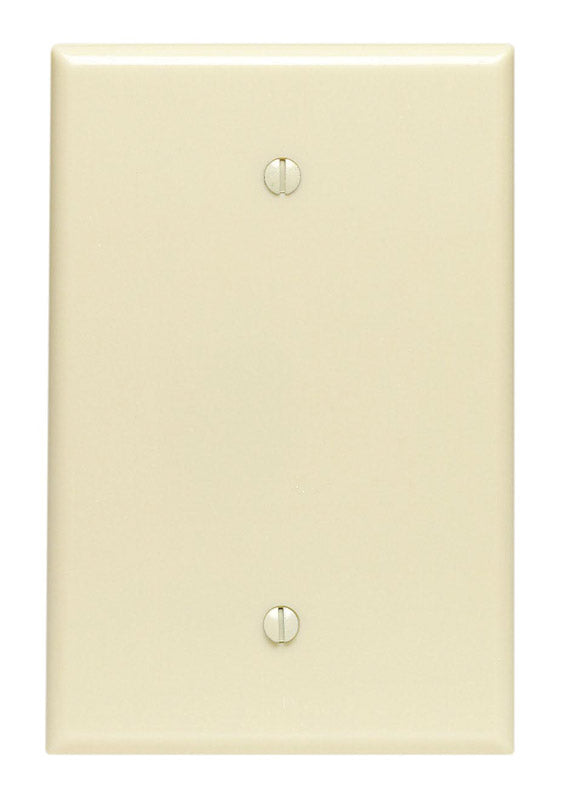 LEVITON - Leviton Ivory 1 gang Thermoset Plastic Blank Wall Plate 1 pk [86114-000]