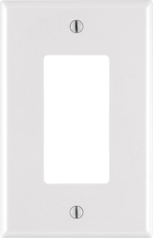 LEVITON - Leviton Decora White 1 gang Nylon Decorator Wall Plate 1 pk - Case of 20