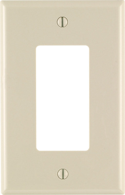 LEVITON - Leviton Light Almond 1 gang Nylon Decorator Wall Plate 1 pk