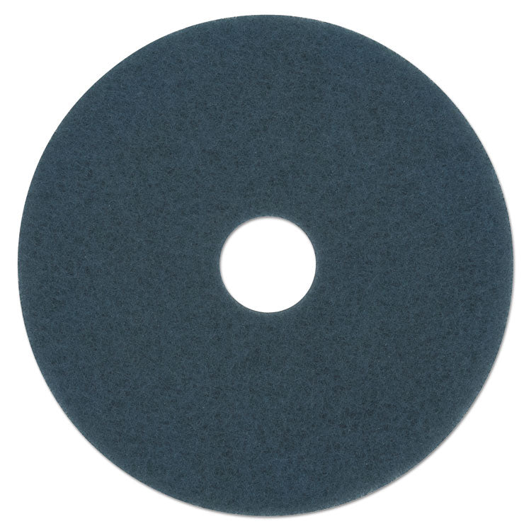 Boardwalk - Scrubbing Floor Pads, 16" Diameter, Blue, 5/Carton