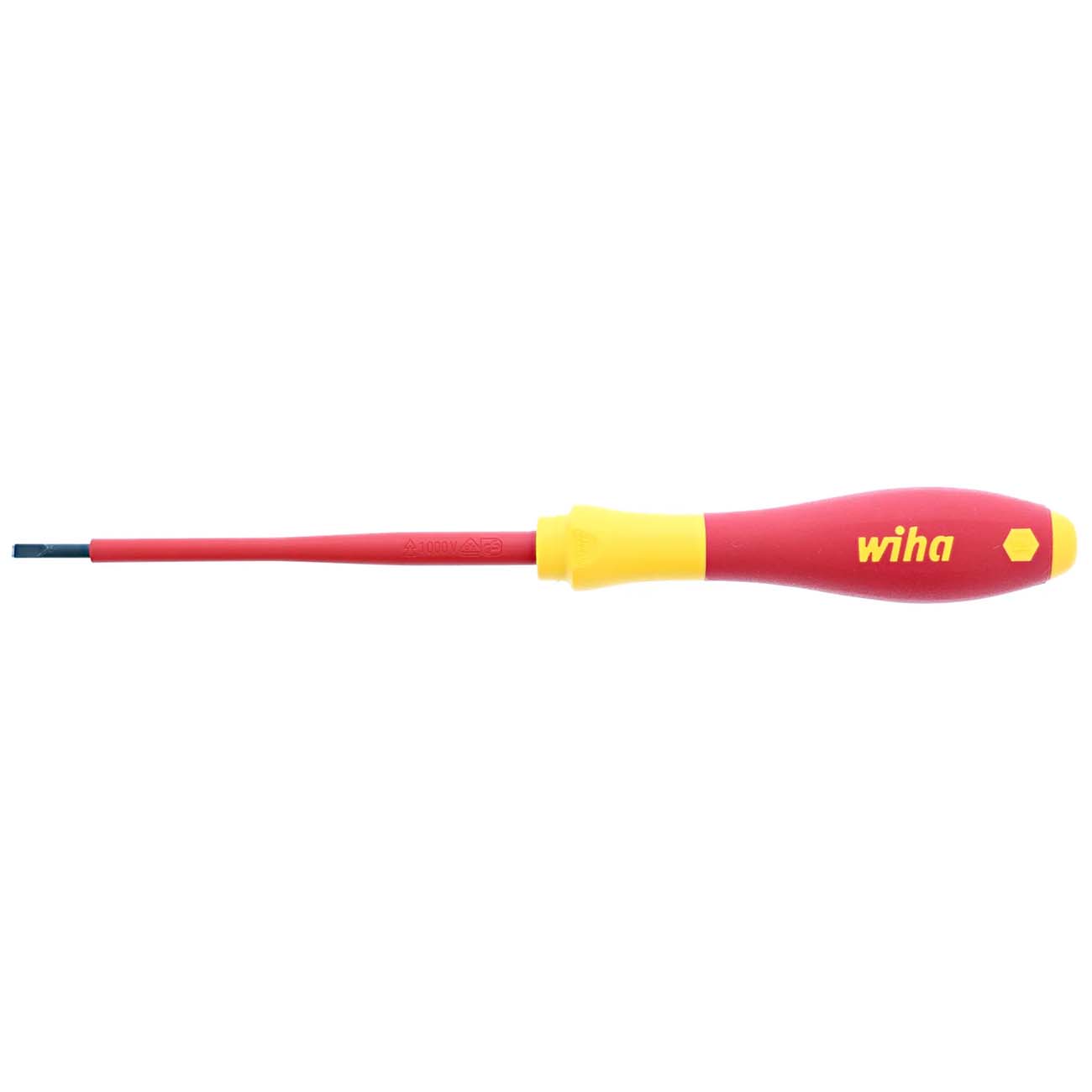 Wiha Insulated SoftFinish Slotted Screwdriver 3mm (1/8‚Ä≥) x 100mm