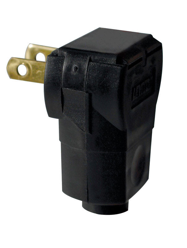 LEVITON - Leviton Commercial and Residential Vinyl Non-Polarized Plug 1-15P 18-14 AWG 2 Pole 2 Wire